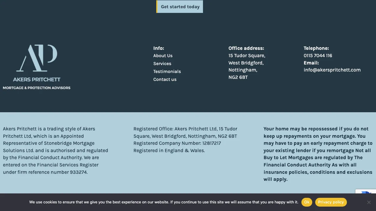 Akers Pritchett website preview