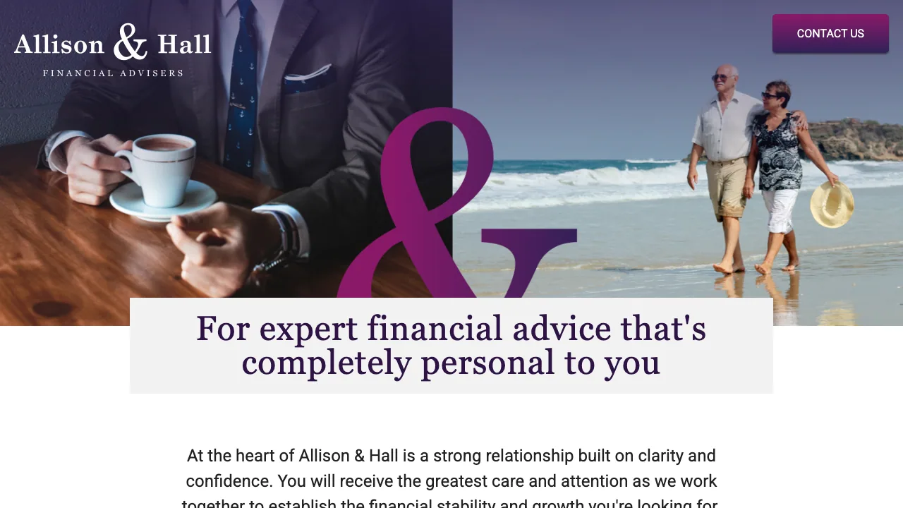 Allison & Hall website preview