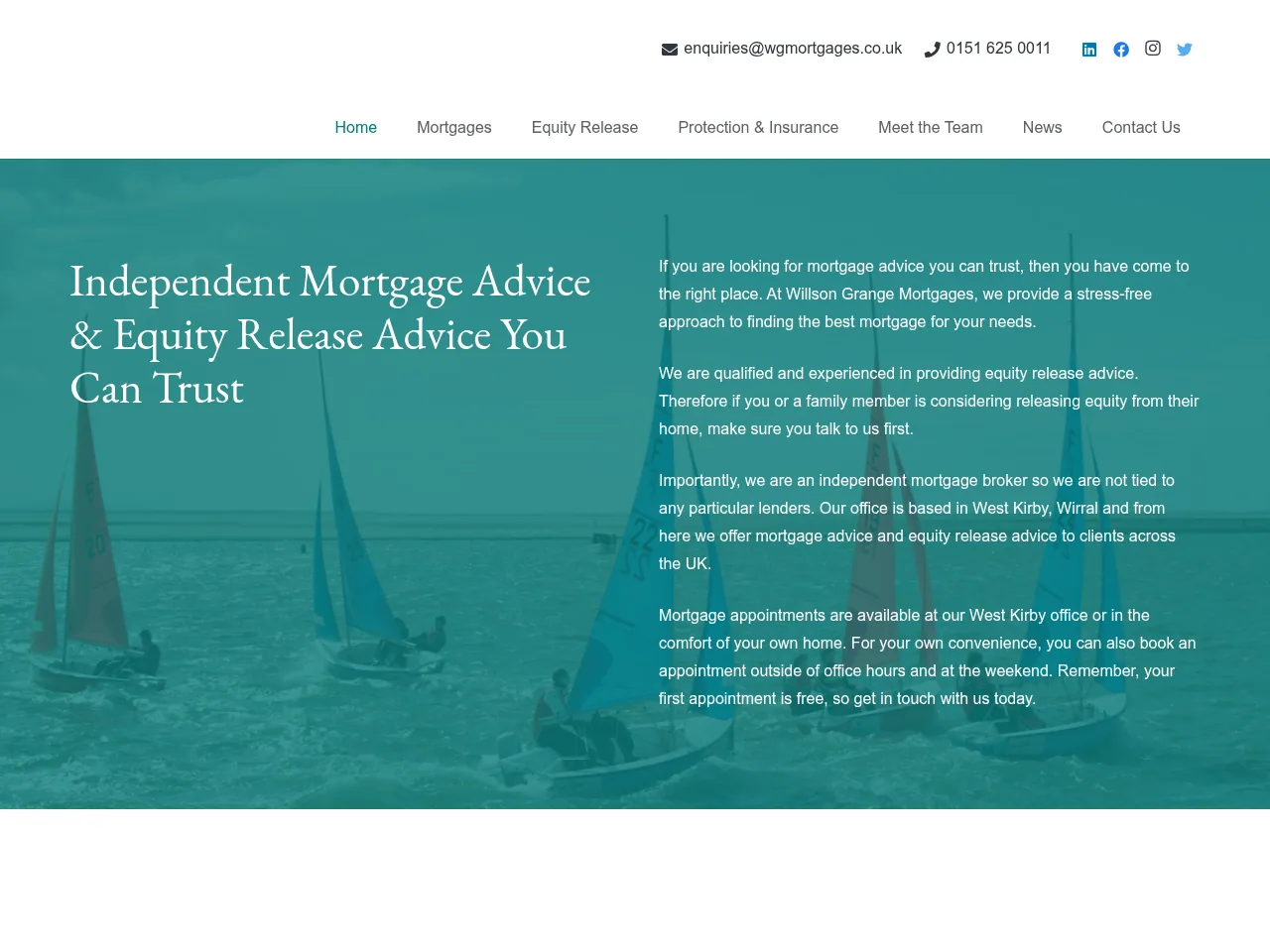 Willson Grange Mortgages website preview