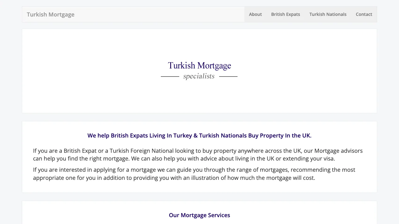 Turkish Mortgage website preview