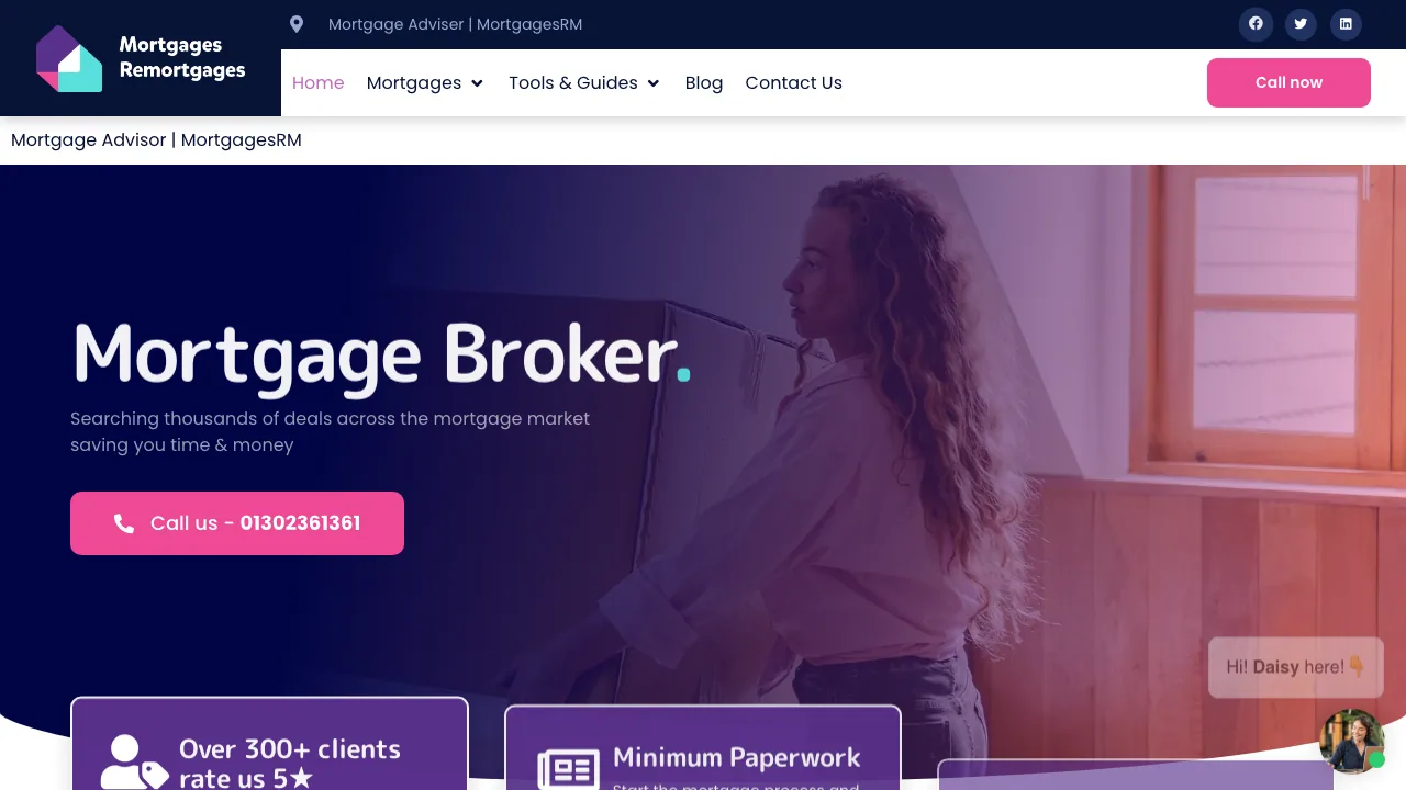 Mortgage Advisor Sheffield | Mortgages RM website preview