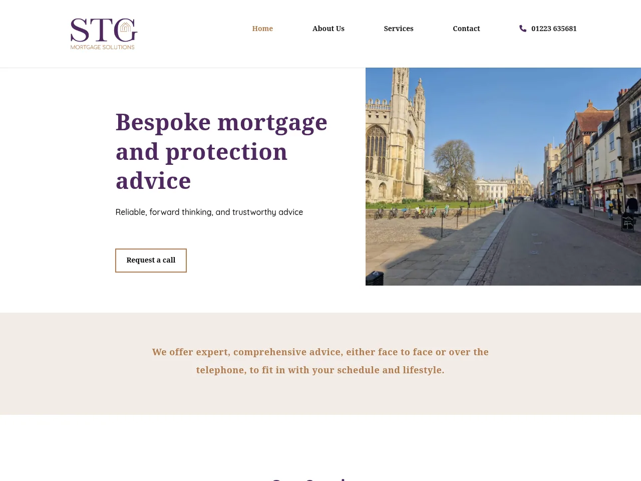 STG Mortgage Solutions website preview