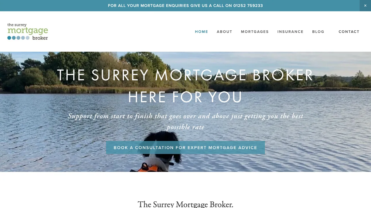 The Surrey Mortgage Broker website preview