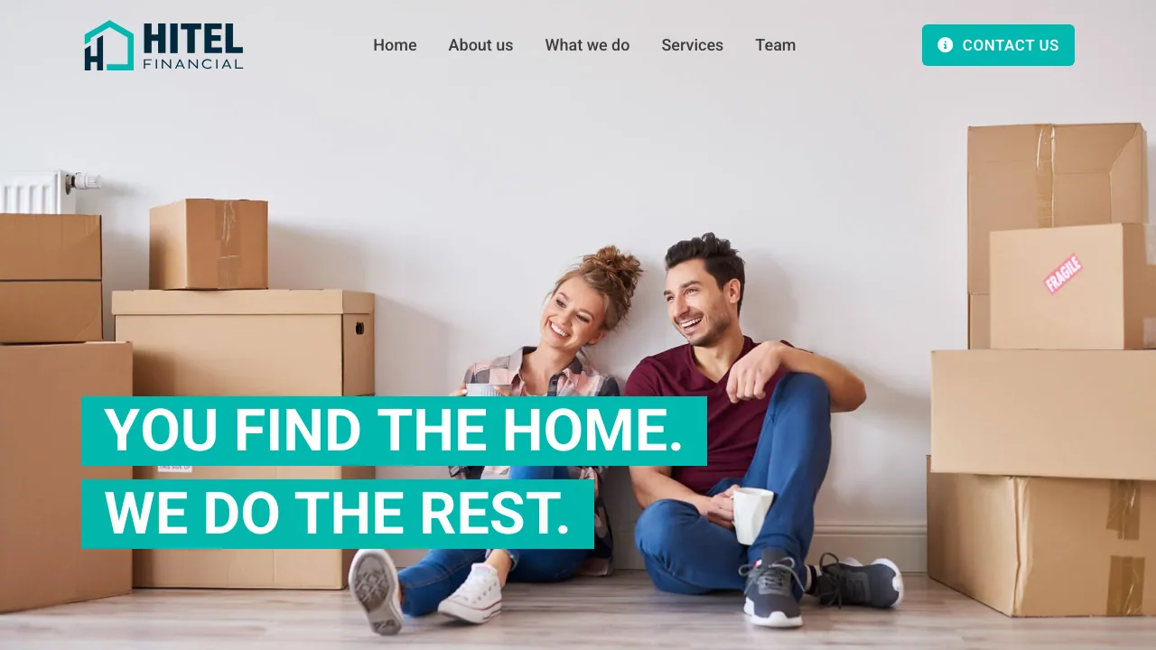 Hitel Financial website preview