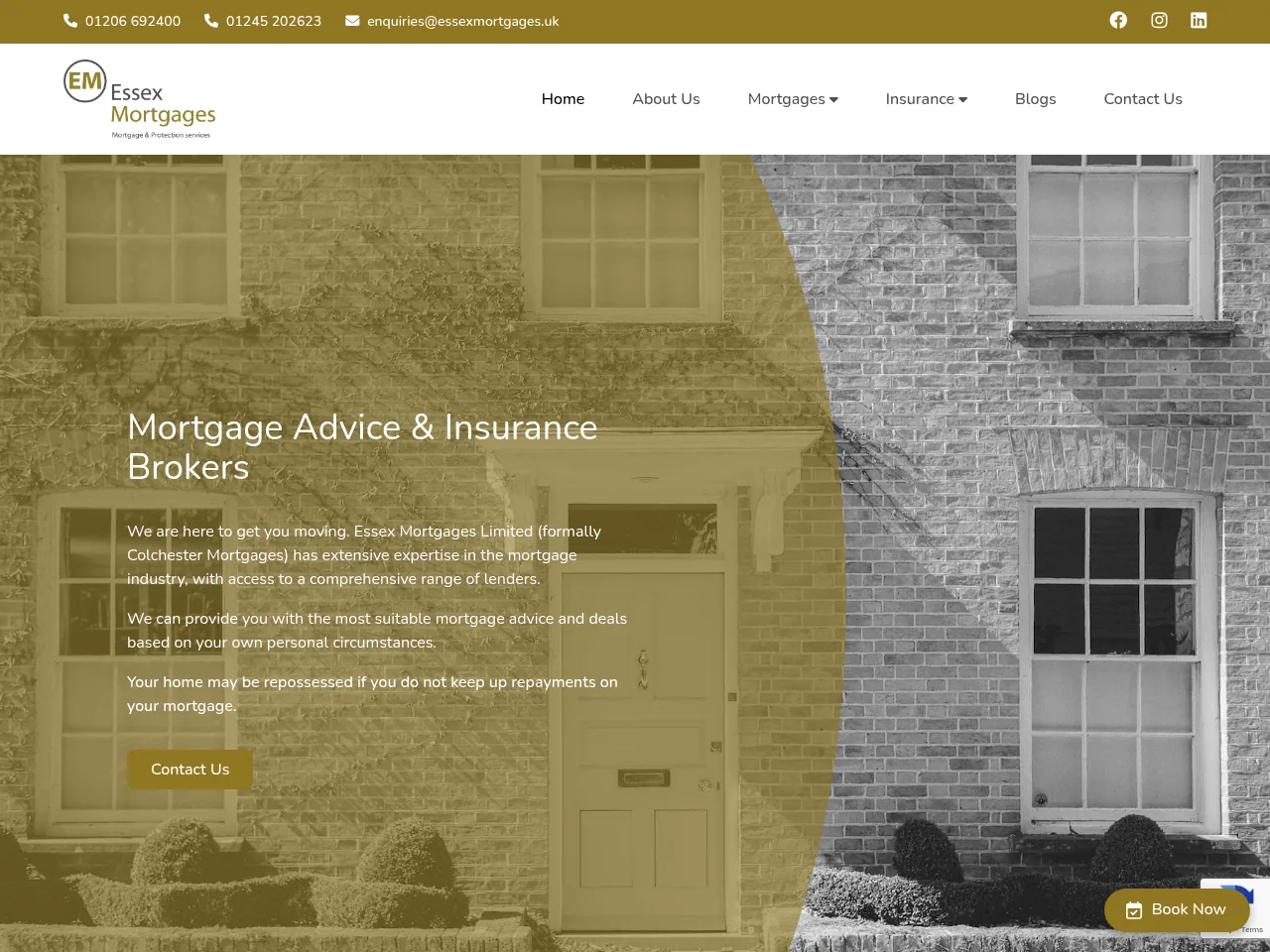 Essex Mortgages website preview