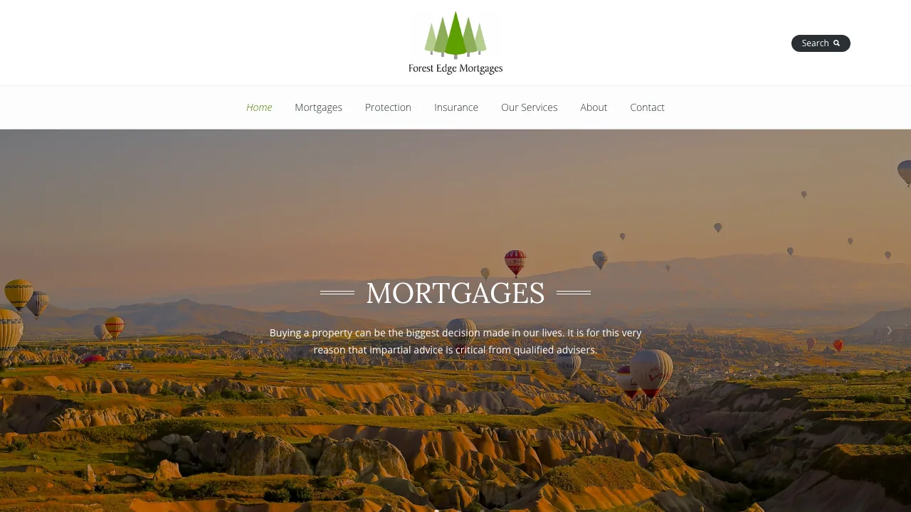 Forest Edge Mortgages website preview