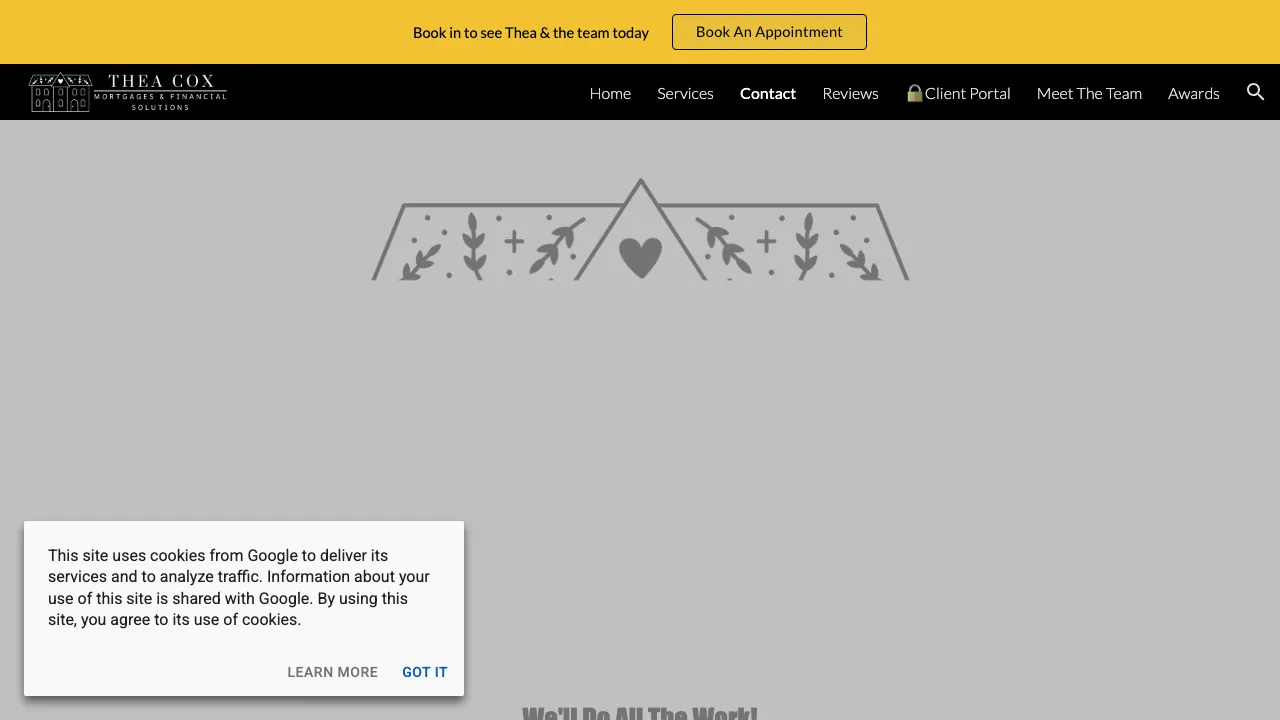 Thea Cox Mortgages & Financial Solutions website preview