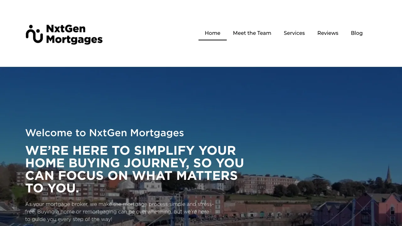 Joshua Abbott - NxtGen Mortgages website preview