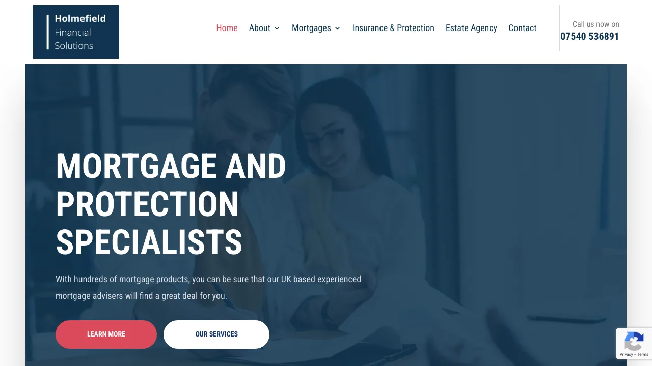 Holmefield Financial Solutions Ltd website preview