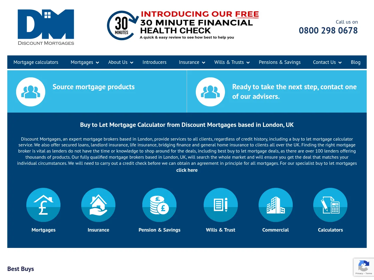 Discount Mortgages website preview