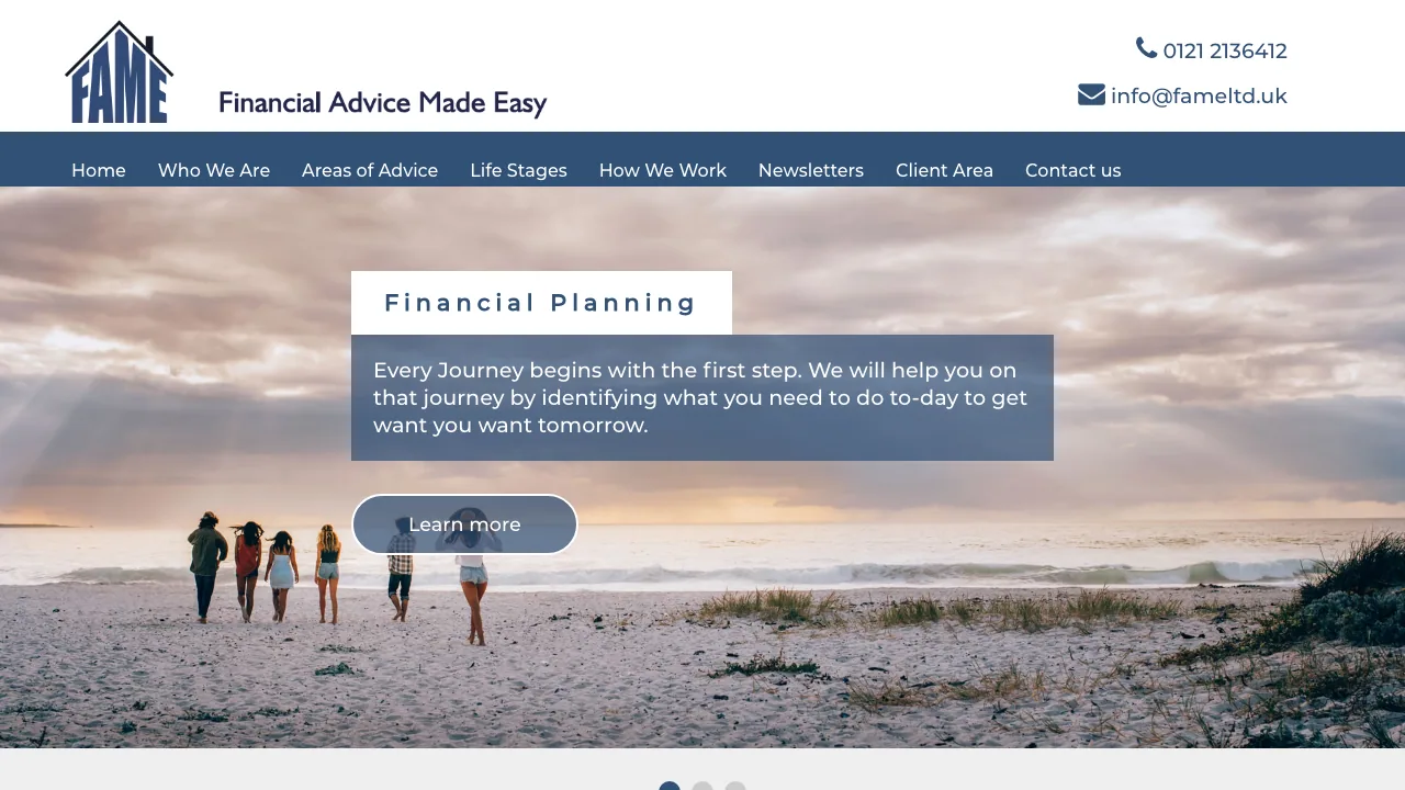 Financial Advice Made Easy Ltd website preview