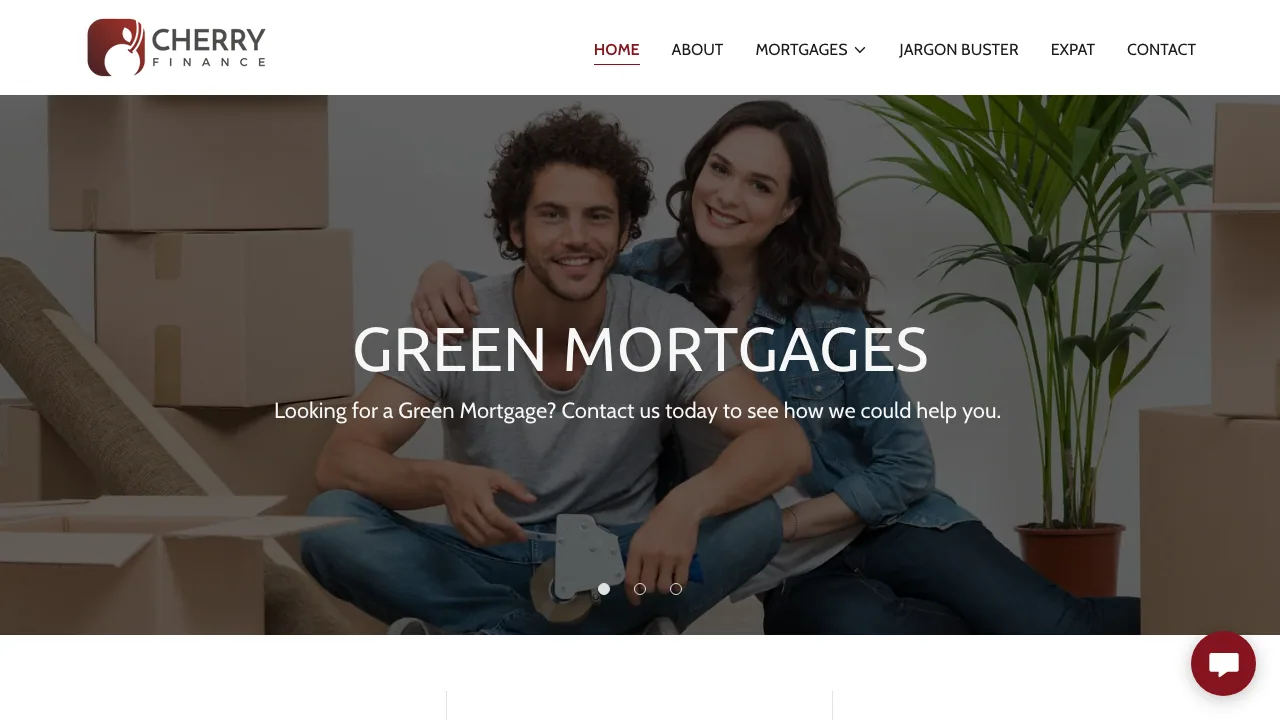 Cherry Finance website preview