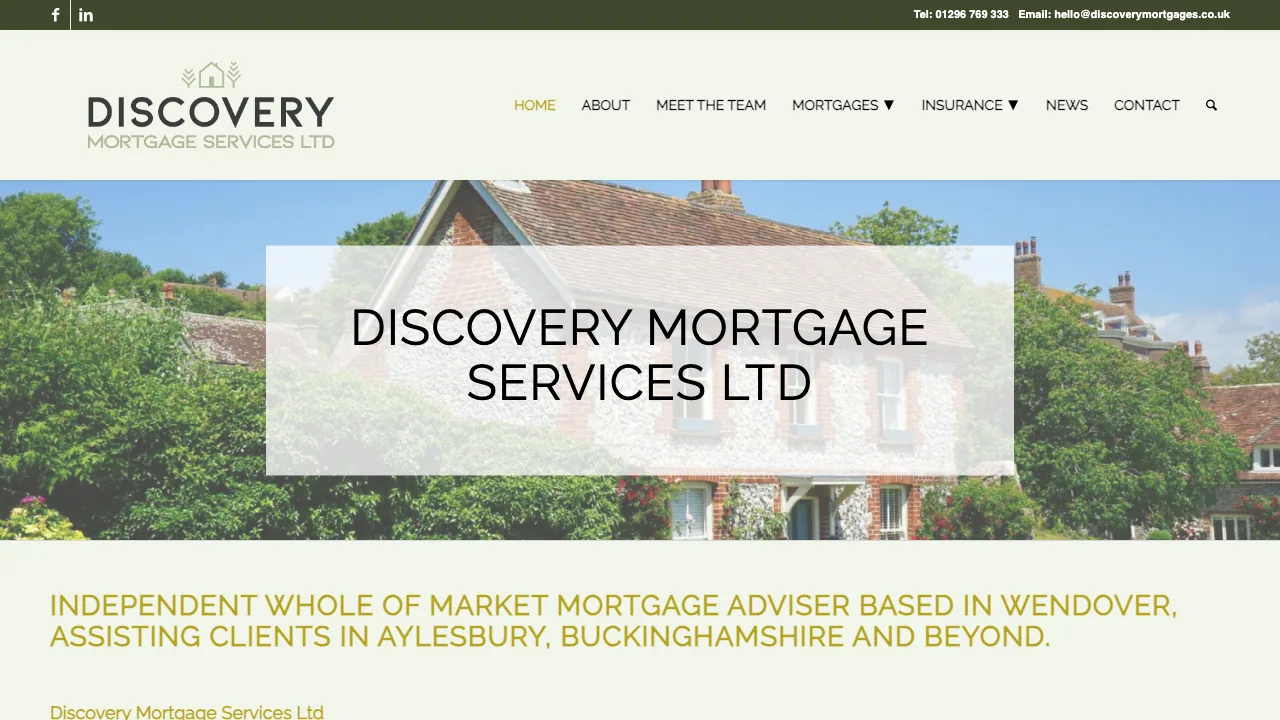 Discovery Mortgage Services Ltd website preview