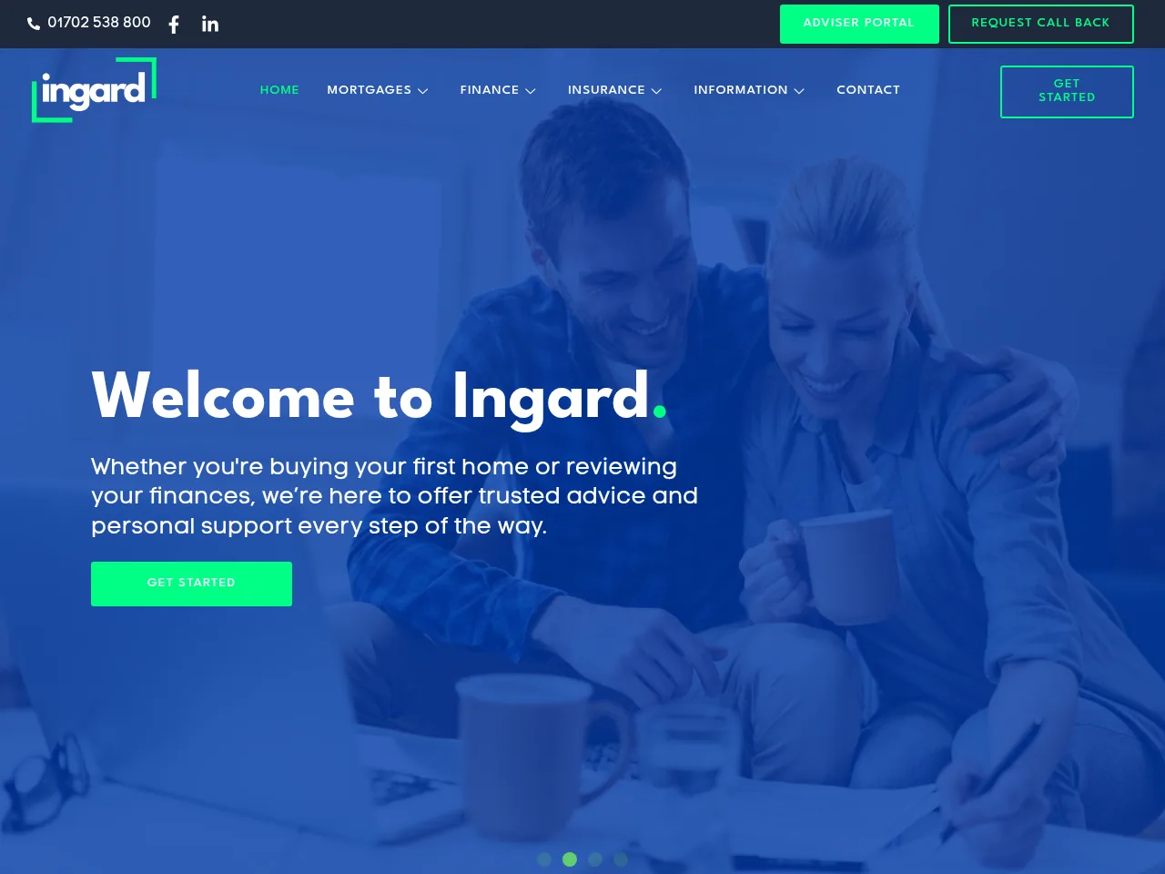 Ingard Financial website preview