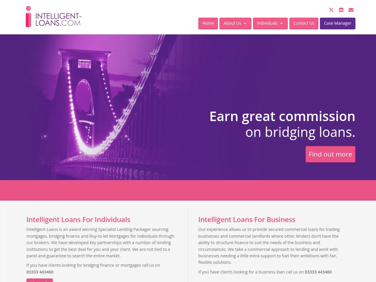 Intelligent Loans website preview