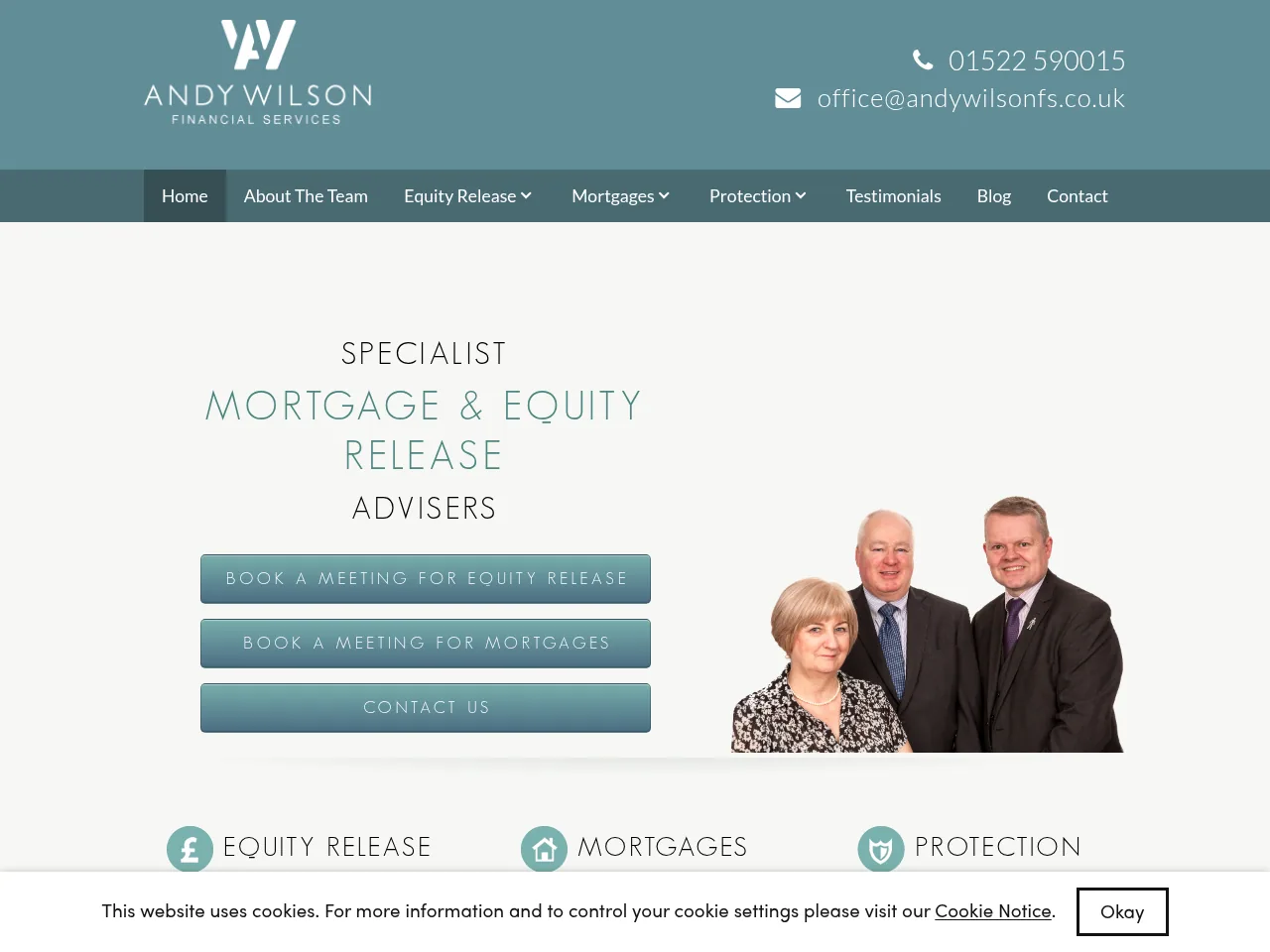 Andy Wilson Financial Services website preview