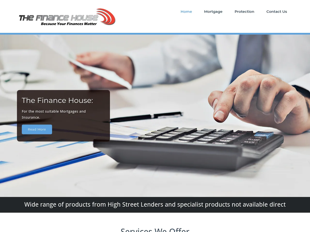 The Finance House website preview