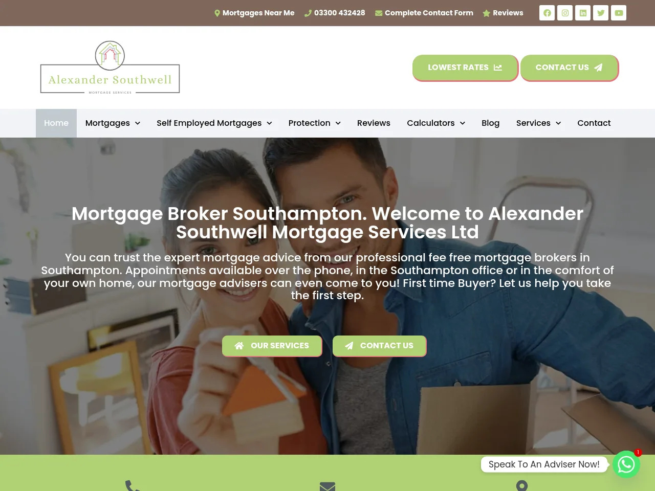 Alexander Southwell Mortgage Services website preview
