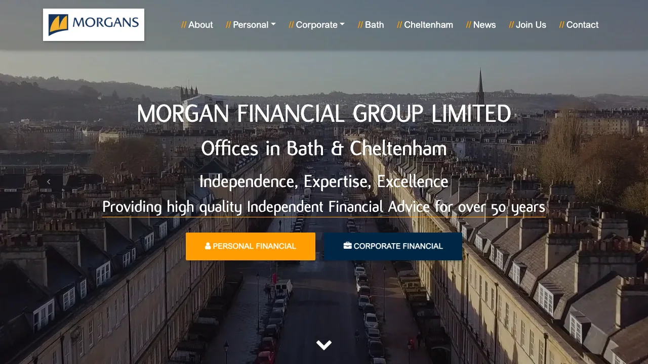 Morgan Financial Group Ltd website preview