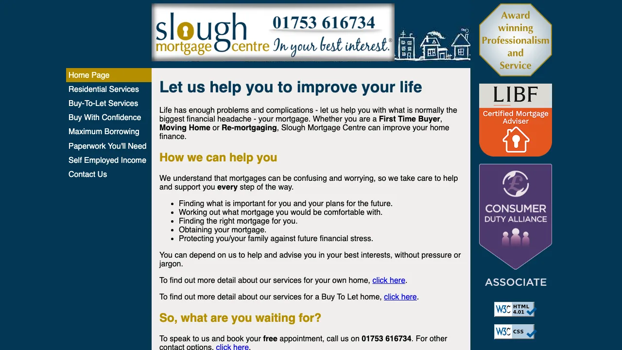 Slough Mortgage Centre website preview