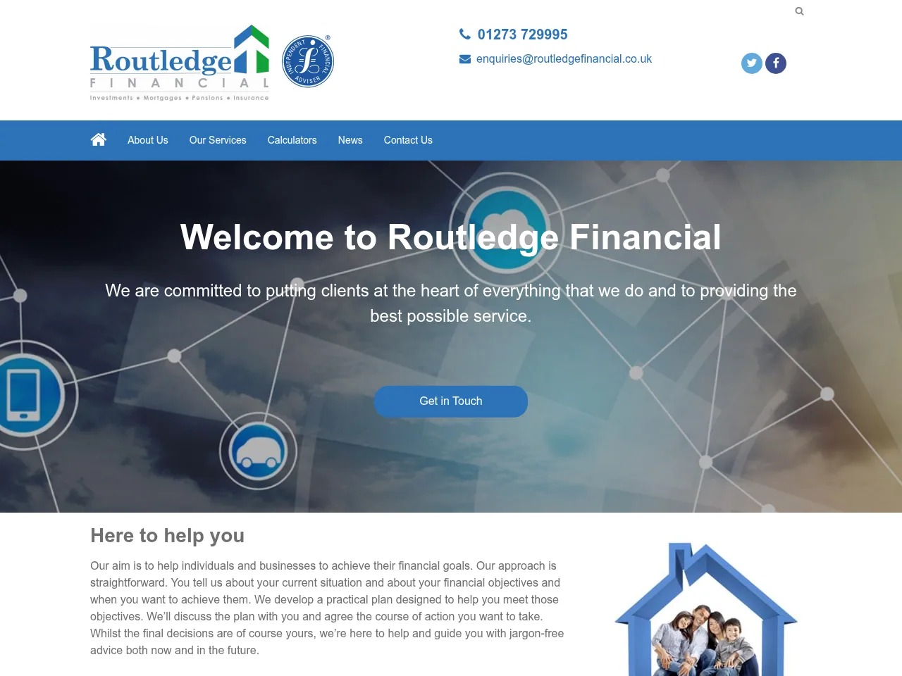 Routledge Financial website preview