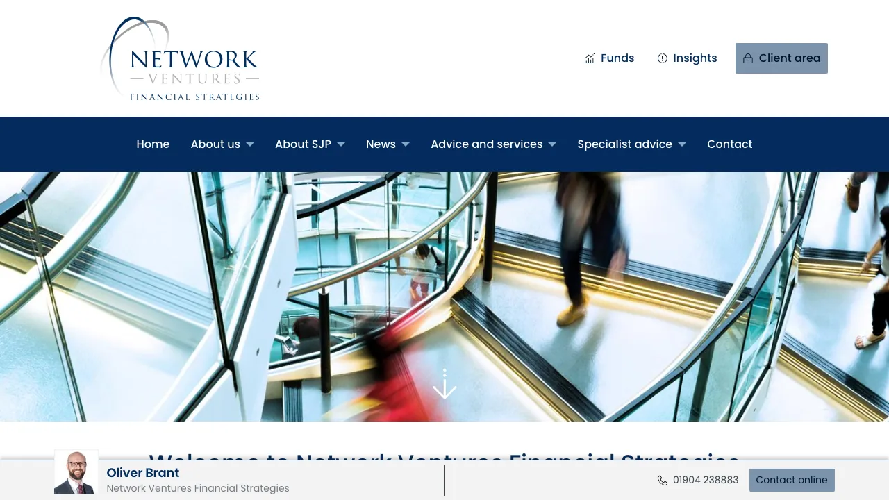 Network Ventures Financial Strategies website preview