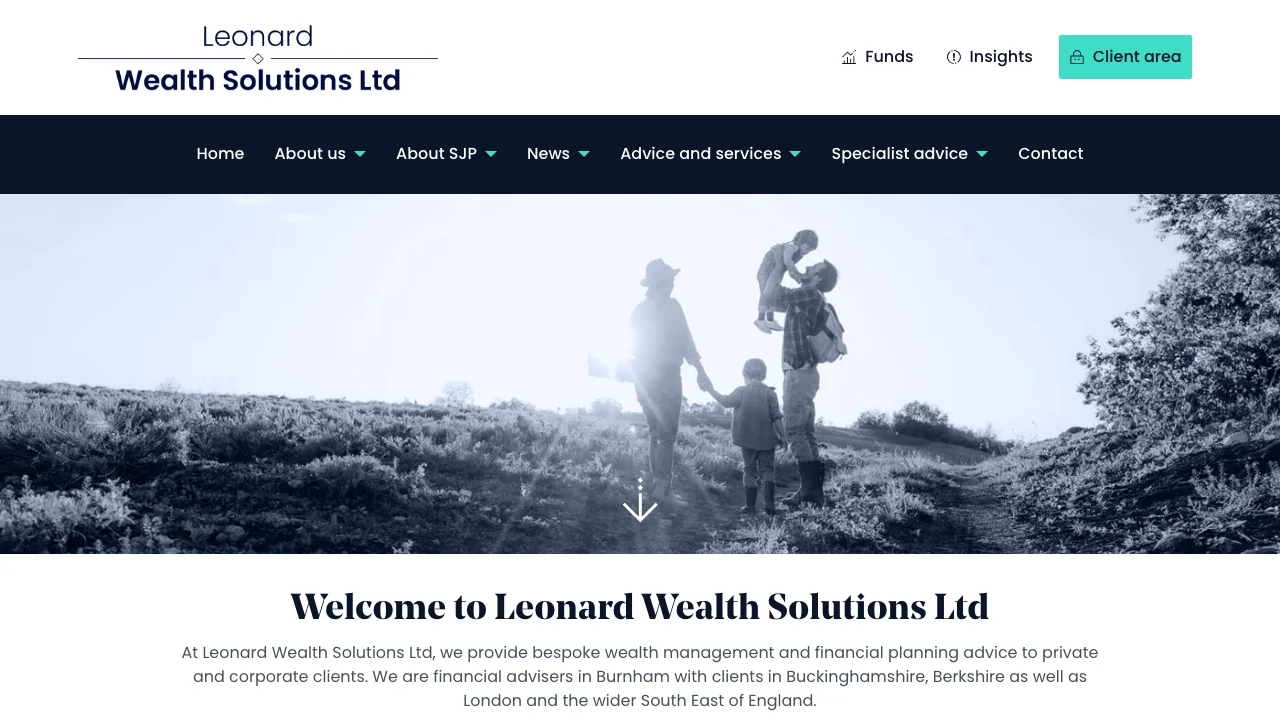 Leonard Wealth Solutions Ltd website preview