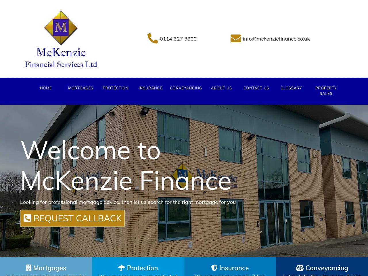 McKenzie Finance website preview
