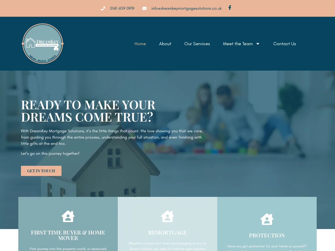 DreamKey Mortgage Solutions website preview