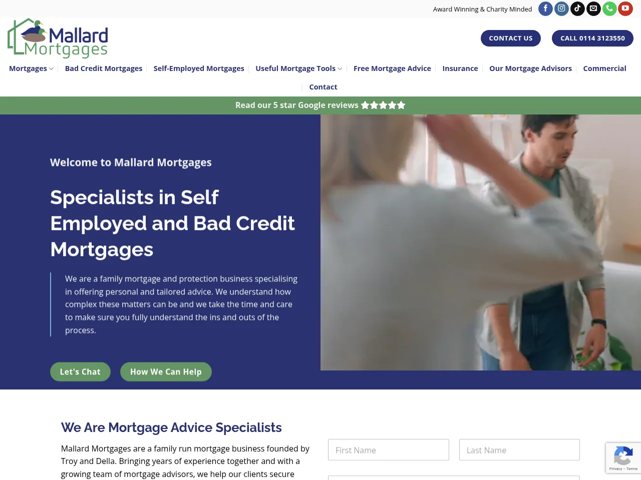 Mallard Mortgages website preview