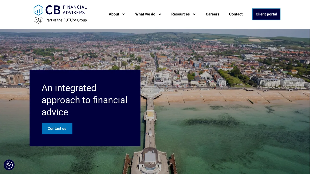 Carpenter Box Financial Advisers website preview