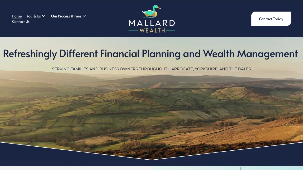 Mallard Wealth website preview