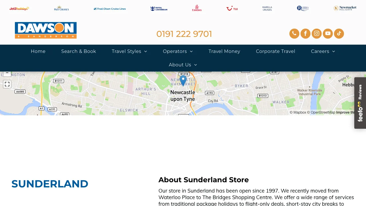 Dawson & Sanderson - Sunderland website preview