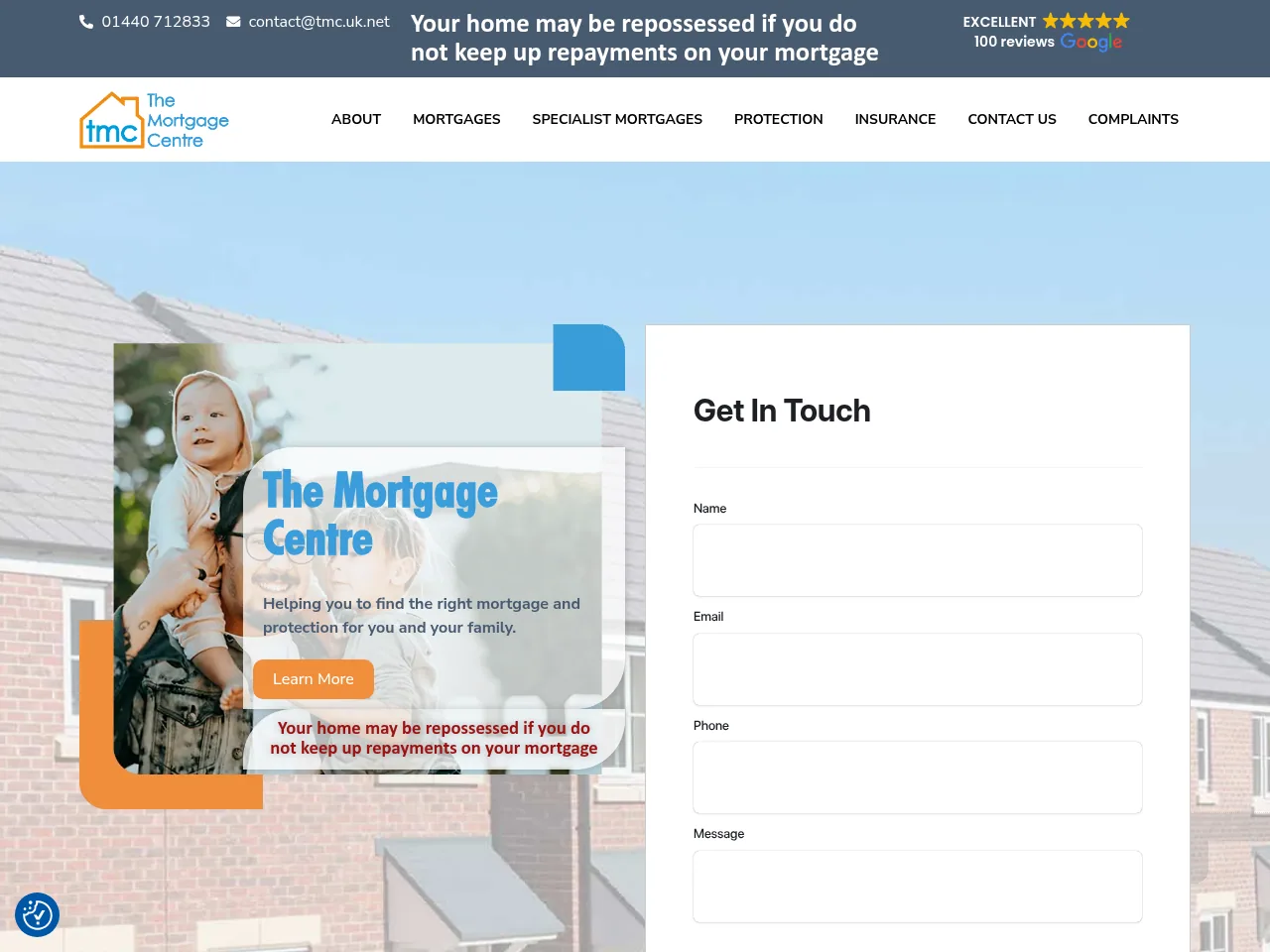 The Mortgage Centre website preview