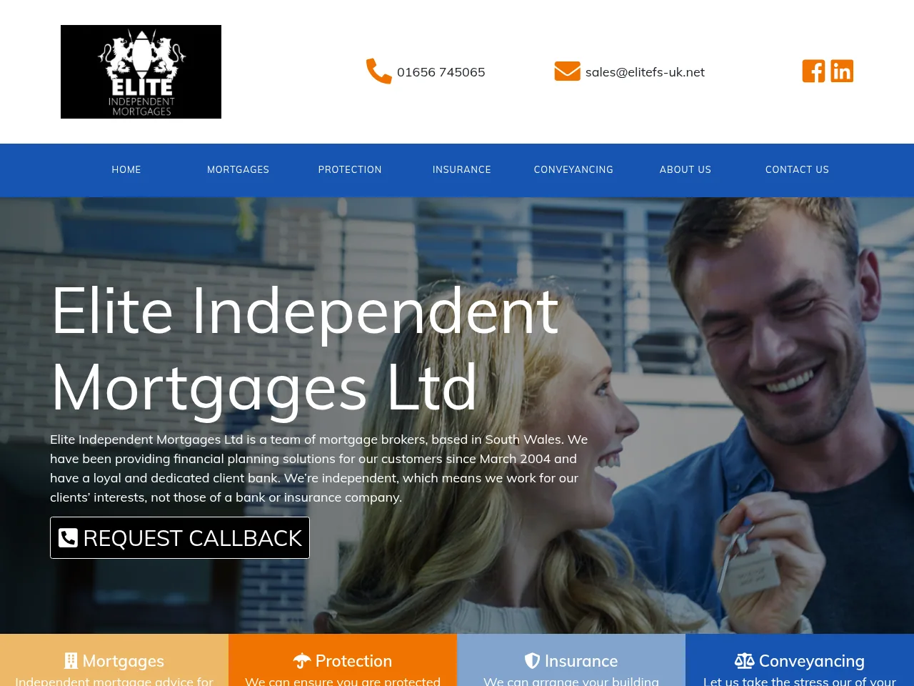 Elite Independent Mortgages Ltd website preview