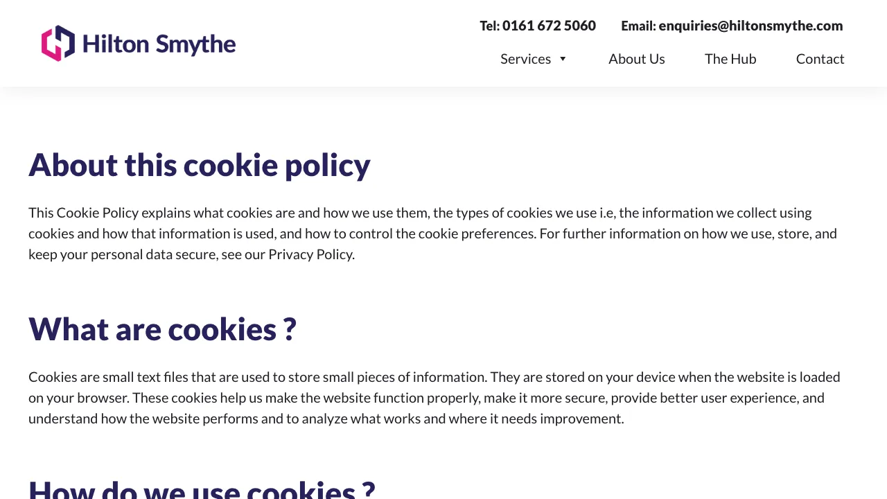 Hilton Smythe website preview