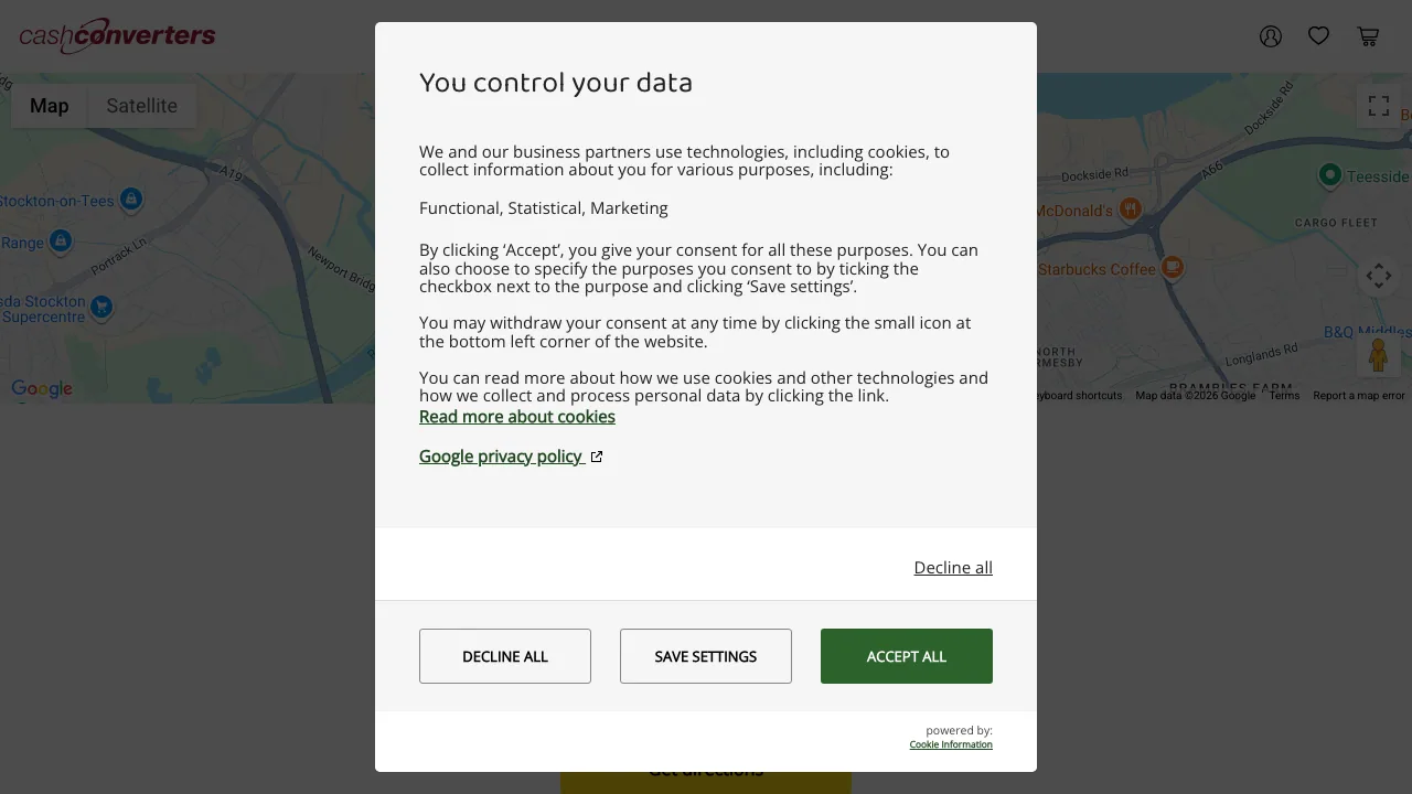 Cash Converters website preview
