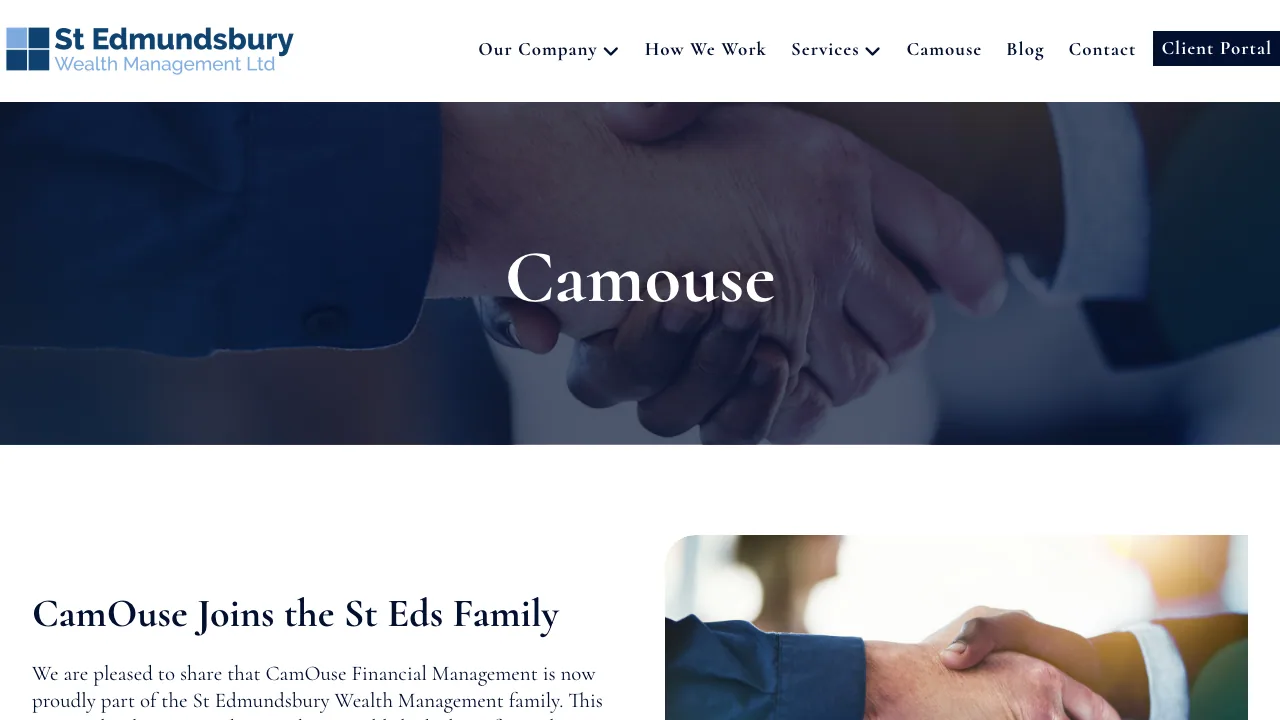 CamOuse Financial Management Limited website preview