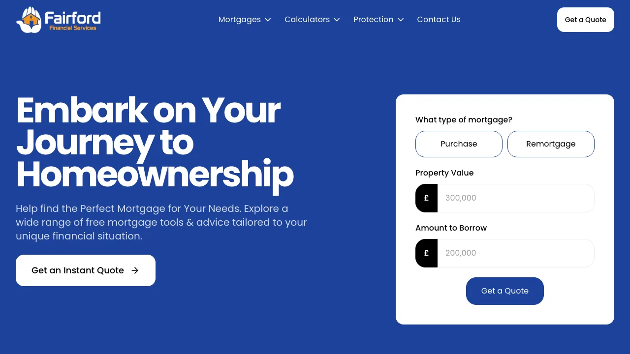 Fairford Financial Services website preview