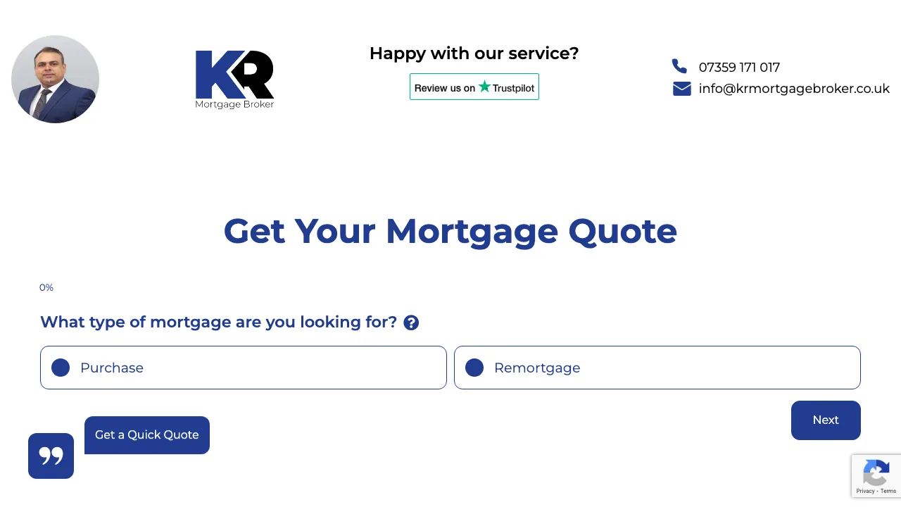 KR Mortgage Broker website preview