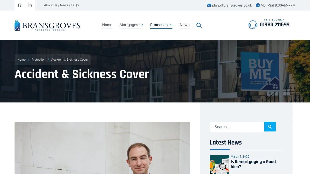 Bransgroves Mortgage Brokers website preview