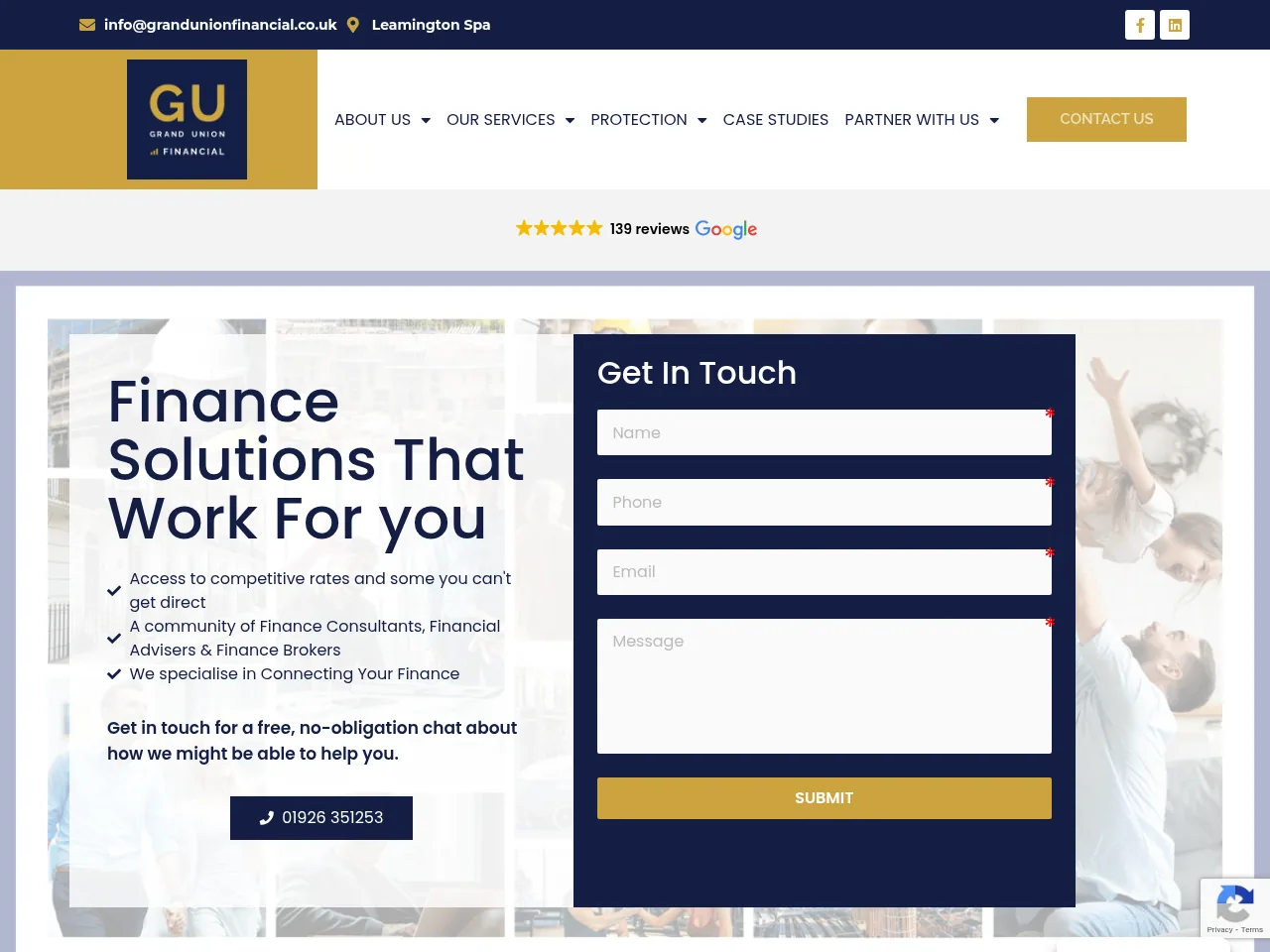 Grand Union Financial website preview