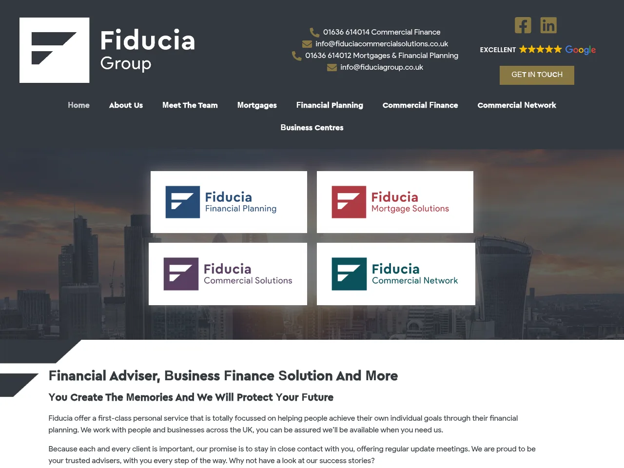 Fiducia Group website preview