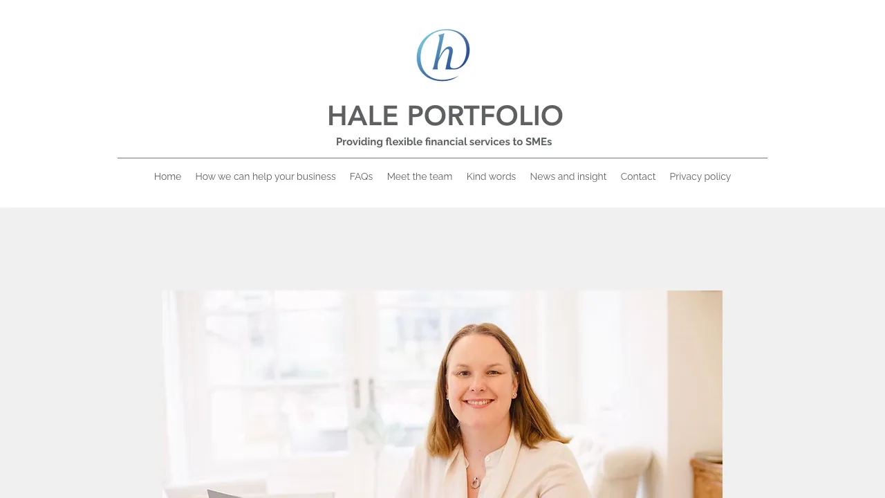 Hale Portfolio website preview