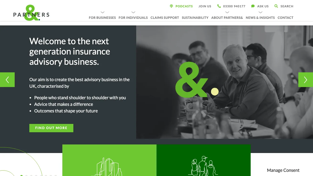 Partners& Oxford website preview
