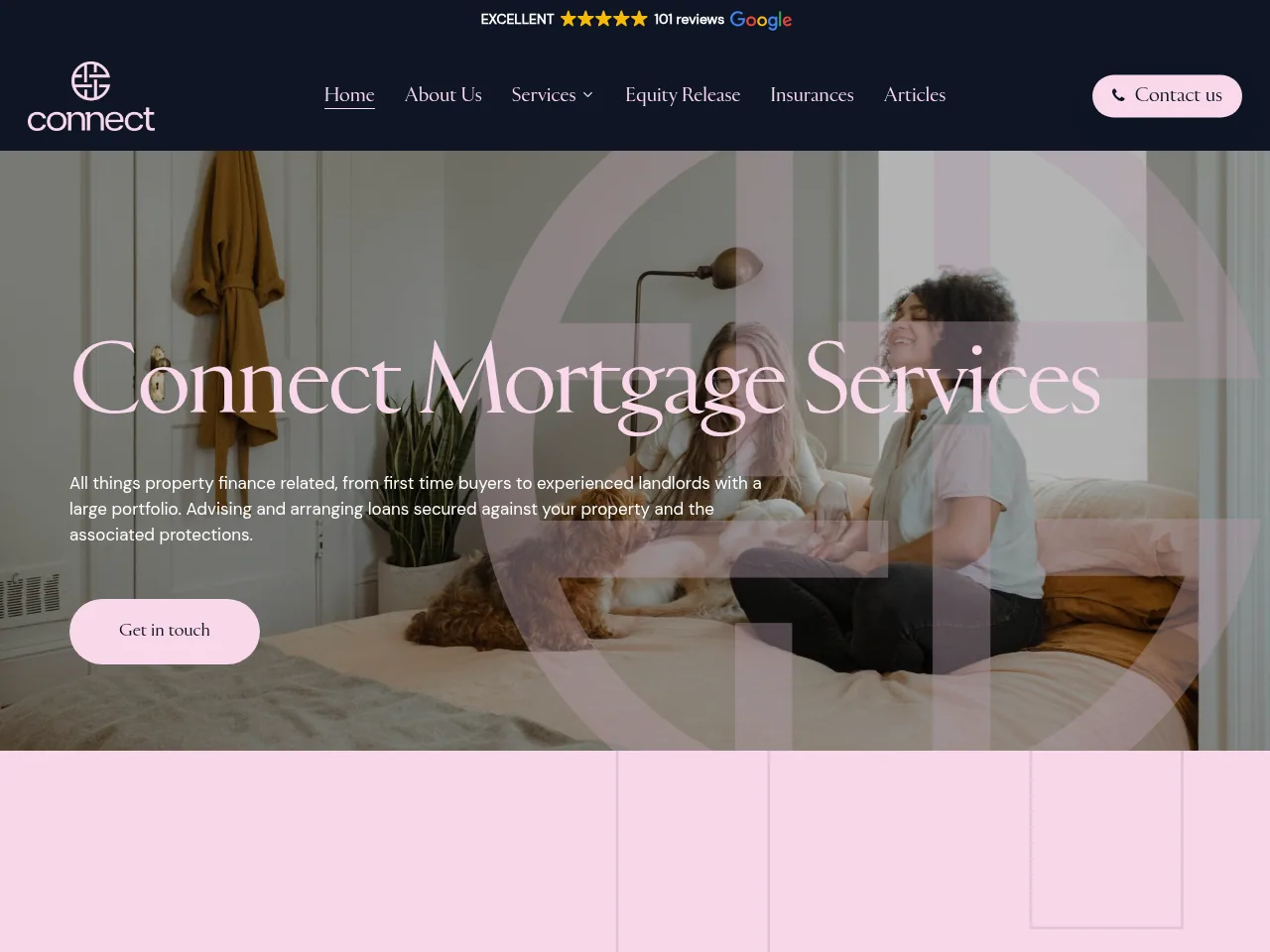 Connect Mortgage Services website preview