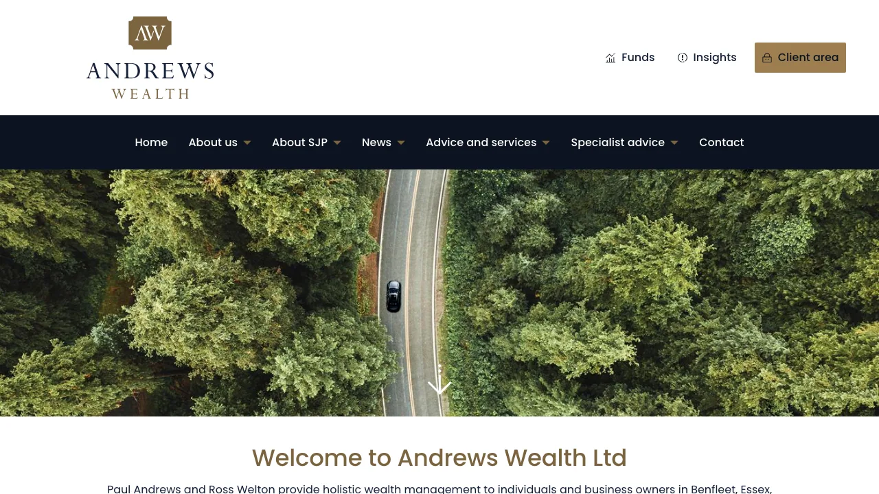 Andrews Wealth Ltd website preview