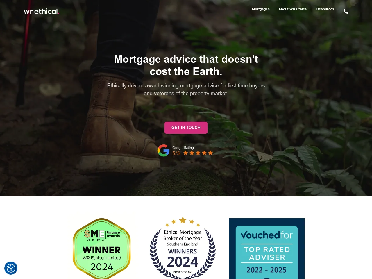 WR Ethical website preview