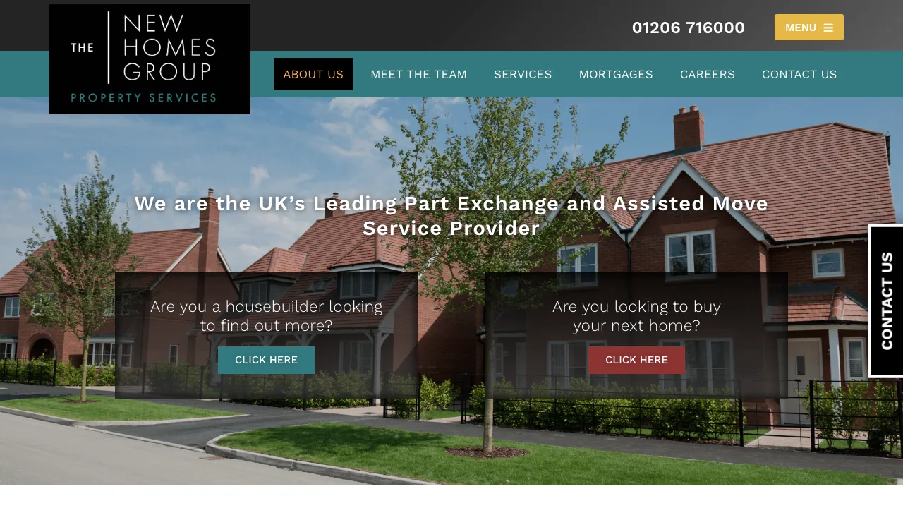 The New Homes Group website preview