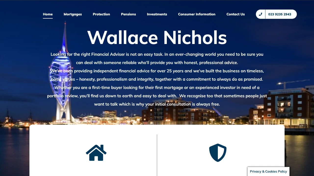 Wallace Nichols website preview